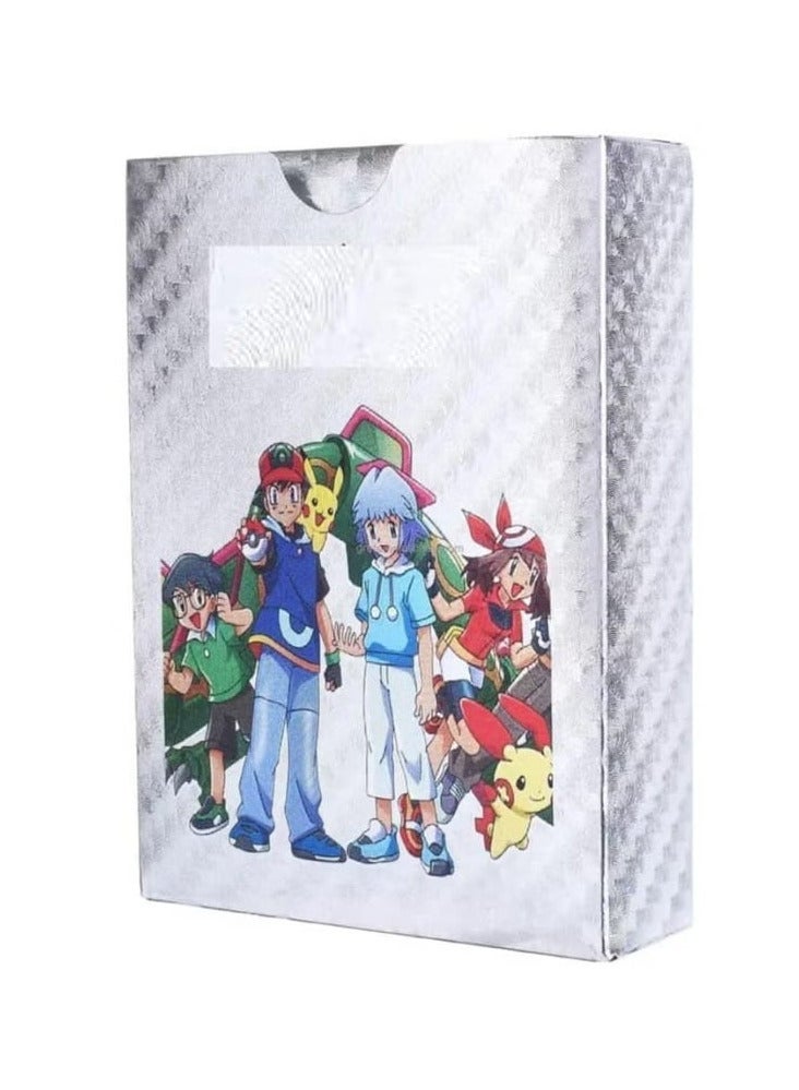 RAGVEE Collectible Card Games 55 PCS Silver Foil Card Assorted Cards TCG Deck Box - V Series Cards Vmax GX Rare Silver Cards and Common-Rare Mystery Card - Image 2